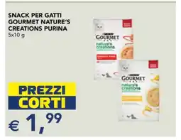 Esselunga SNACK PER GATTI GOURMET NATURE’S CREATIONS PURINA offerta