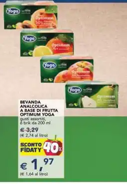 Esselunga BEVANDA ANALCOLICA A BASE DI FRUTTA OPTIMUM YOGA offerta