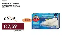 Prezzemolo e Vitale Findus filetti di merluzzo offerta
