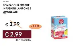 Prezzemolo e Vitale Pompadour fredde infusioni lampone e limone x18 offerta