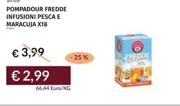Prezzemolo e Vitale Pompadour fredde infusioni pesca e maracuja x18 offerta