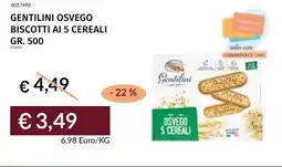 Prezzemolo e Vitale Gentilini osvego biscotti ai 5 cereali offerta