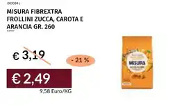 Prezzemolo e Vitale Misura fibrextra frollini zucca, carota e arancia offerta