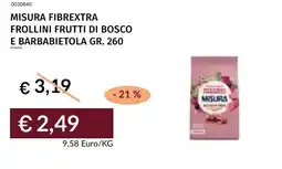 Prezzemolo e Vitale Misura fibrextra frollini frutti di bosco e barbabietola offerta