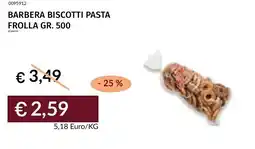 Prezzemolo e Vitale Barbera biscotti pasta frolla offerta