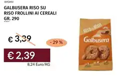 Prezzemolo e Vitale Galbusera riso su riso frollini ai cereali offerta