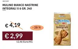 Prezzemolo e Vitale Mulino bianco nastrine integrali x 6 offerta