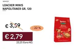 Prezzemolo e Vitale Loacker minis napolitaner offerta