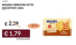 Prezzemolo e Vitale Misura fibrextra fette biscottate offerta