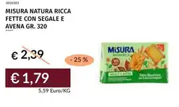Prezzemolo e Vitale Misura natura ricca fette con segale e avena offerta