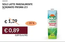 Prezzemolo e Vitale Sole latte parzialmente scremato prisma offerta