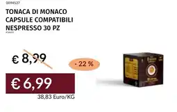 Prezzemolo e Vitale Tonaca di monaco capsule compatibili nespresso 30 pz offerta