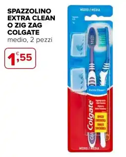 Iperal Spazzolino medio/media extra clean o zig zag COLGATE offerta