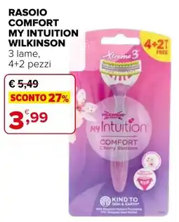 Iperal Rasoio comfort my intuition WILKINSON offerta