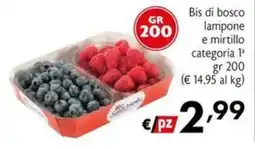 Maxi Supermercati Bis di bosco lampone e mirtillo offerta