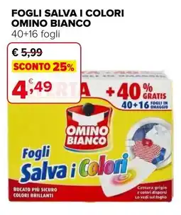 Iperal Fogli salva i colori OMINO BIANCO offerta