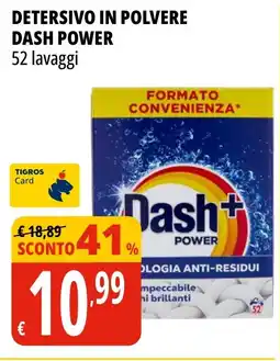 Tigros Detersivo in polvere DASH POWER offerta