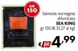 Maxi Supermercati Salmone norvegese affumicato SEA KING offerta