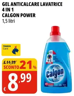 Tigros Gel anticalcare lavatrice 4 in 1 CALGON POWER offerta