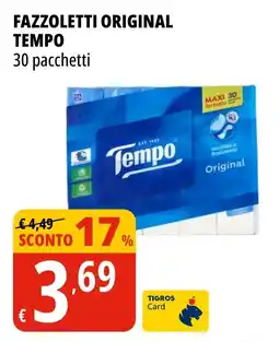 Tigros Fazzoletti original TEMPO offerta