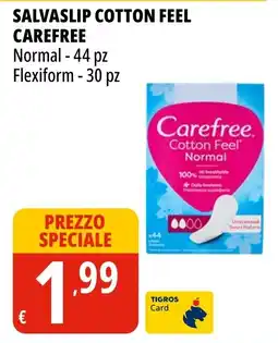 Tigros Salvaslip cotton feel CAREFREE offerta