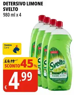 Tigros Detersivo limone SVELTO offerta