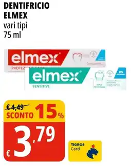Tigros Dentifricio ELMEX offerta