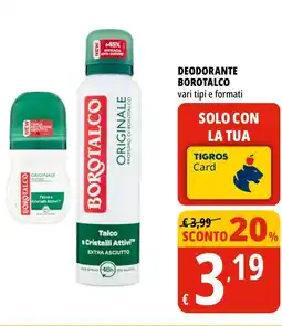 Tigros Deodorante BOROTALCO offerta