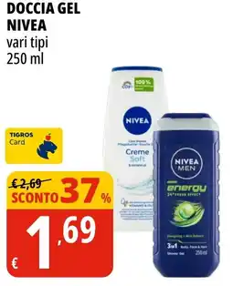 Tigros Doccia gel NIVEA offerta