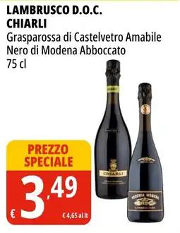 Tigros Lambrusco d.o.c. CHIARLI offerta