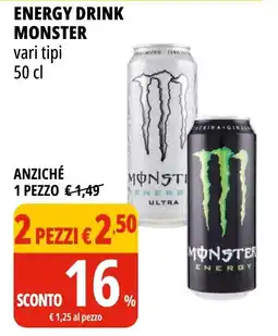 Tigros Energy drink MONSTER offerta