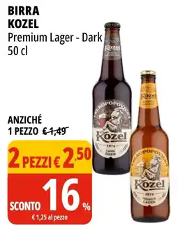 Tigros Birra KOZEL offerta