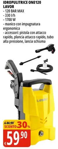 Tigros Idropulitrice one120 LAVOR offerta