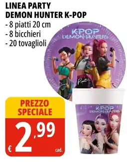 Tigros Linea party demon HUNTER K-POP offerta