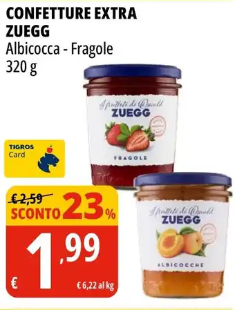 Tigros Confetture extra ZUEGG offerta
