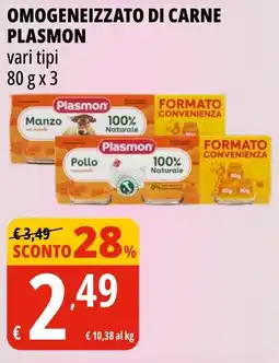 Tigros Omogeneizzato di carne PLASMON offerta