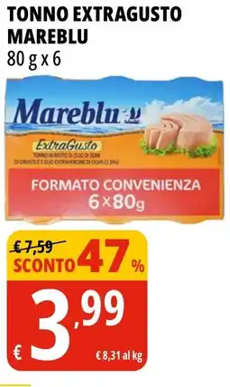 Tigros Tonno extragusto MAREBLU offerta