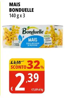 Tigros Mais MAIS BONDUELLE 140gx3 offerta