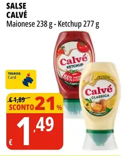 Tigros Salse CALVÉ offerta