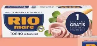 Tigros Tonno al naturale RIO MARE offerta