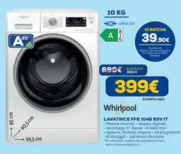 DIMOStore Whirlpool LAVATRICE FFB 1048 BSV IT offerta