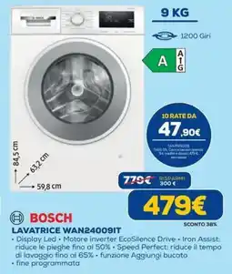 DIMOStore BOSCH LAVATRICE WAN24009IT offerta
