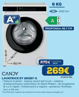 DIMOStore CANDY LAVATRICE EY 26SB7-S offerta