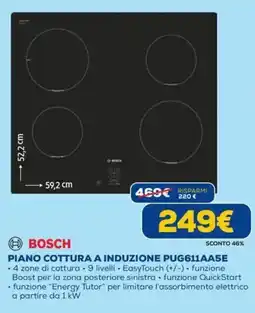 DIMOStore BOSCH PIANO COTTURA A INDUZIONE PUG611AA5E offerta