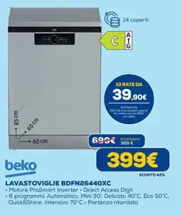 DIMOStore beko LAVASTOVIGLIE BDFN26440XC offerta