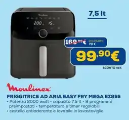 DIMOStore Moulinex FRIGGITRICE AD ARIA EASY FRY MEGA EZ855 offerta