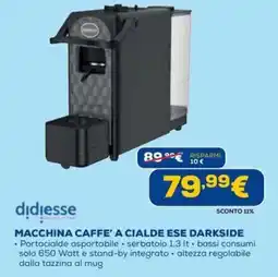 DIMOStore Didiesse macchina caffe' a cialde ese darkside offerta