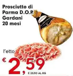 DeSpar Express Prosciutto di parma d.o.p. gardani 20 mesi offerta