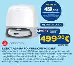 DIMOStore roborock ROBOT ASPIRAPOLVERE QREVO CURV offerta