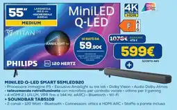 DIMOStore PHILIPS MINILED Q-LED SMART 55MLED920 + SOUNDBAR TAB5109 offerta